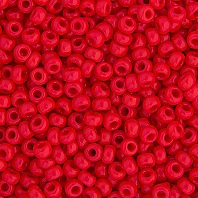 11/0 Miyuki Seed Beads Opaque Red, Sold as 22g Bags or 22g Vials