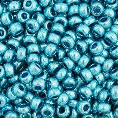 11/0 Preciosa Seed Beads Blue Metallic