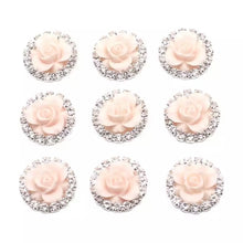 Load image into Gallery viewer, 18mm Resin Rose Rhinestone
