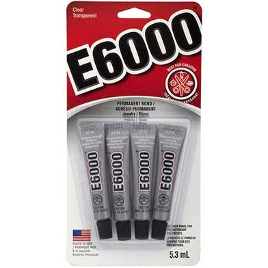 Glue E-6000 Clear Mini 5.3ml Tubes 4 pcs/Package