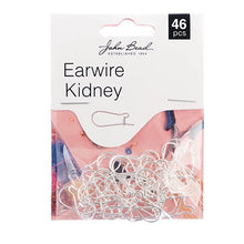 Load image into Gallery viewer, Findings - Earwire Kidney (apx 19x10mm) Gold or Silver 46pcs

