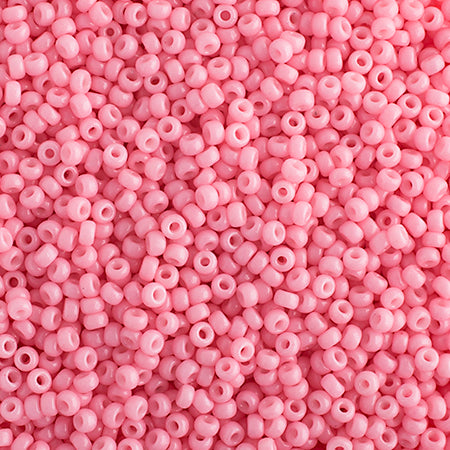 15/0 Miyuki Seed Beads Classic Pink Opaque Duracoat, 22g Vials