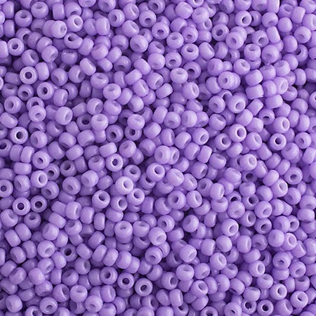 15/0 Miyuki Seed Beads Light Orchid Opaque Duracoat, 22g Vials
