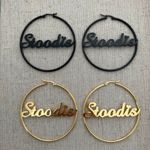 Load image into Gallery viewer, Stoodis 60mm Hoop Earrings, Sold in Pairs, See Dropdown for Colours
