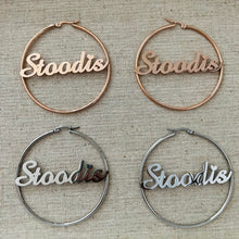 Load image into Gallery viewer, Stoodis 60mm Hoop Earrings, Sold in Pairs, See Dropdown for Colours
