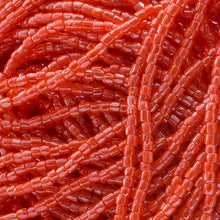 Load image into Gallery viewer, 3-Cut 9/0 Czech Seed Beads Opaque Dark Orange, 22g Bag or Strung
