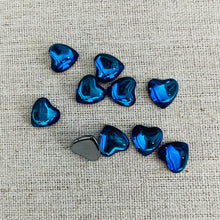 Load image into Gallery viewer, 10mm Grade AAAA High Quality,K9 Crystal Heart Shape, Glue On Crystal Glass Rhinestones, Sold in Pairs, See Dropdown for Colours
