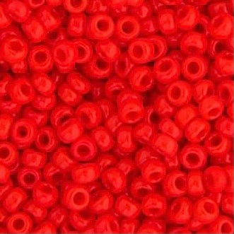 11/0 Miyuki Seed Beads Red Vermillion Opaque 22g Bag