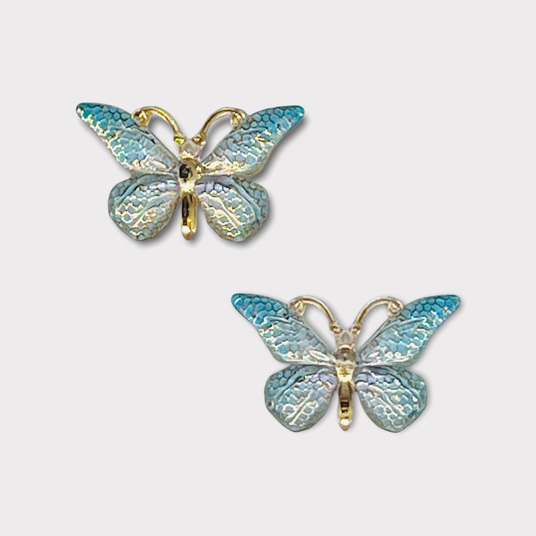 25*38mm Resin Bling Butterflies, Flatback, Sold in Pairs, See dropdown for all colours