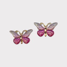 Load image into Gallery viewer, 25*38mm Resin Bling Butterflies, Flatback, Sold in Pairs, See dropdown for all colours
