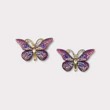 Load image into Gallery viewer, 25*38mm Resin Bling Butterflies, Flatback, Sold in Pairs, See dropdown for all colours

