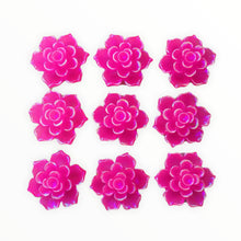 Load image into Gallery viewer, 18mm Resin Rose Flower Flatback, Glue on, See Dropdown for Colours
