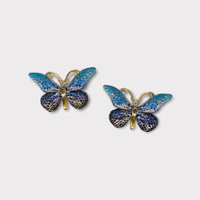 Load image into Gallery viewer, 25*38mm Resin Bling Butterflies, Flatback, Sold in Pairs, See dropdown for all colours
