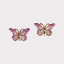 Load image into Gallery viewer, 25*38mm Resin Bling Butterflies, Flatback, Sold in Pairs, See dropdown for all colours

