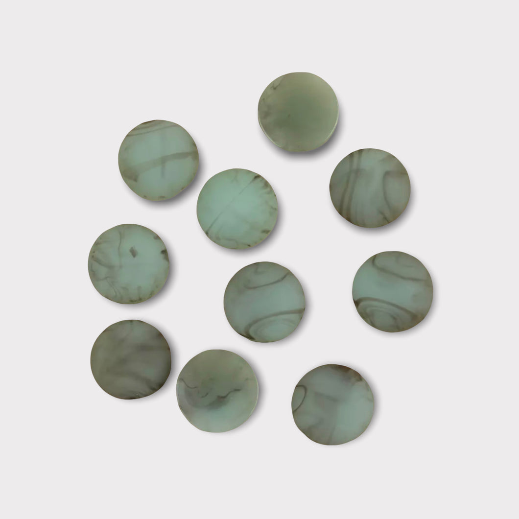 Retro Style 18mm Matte Cabs, Round Dome, Glue On Resin Gems, Sold in Pairs or Package, See Dropdown