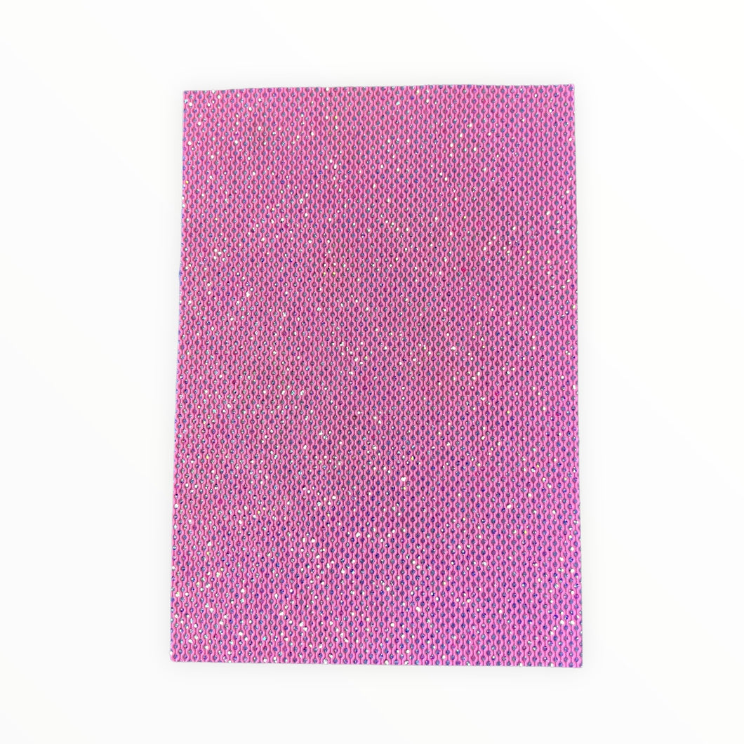 Bright Pink Mesh Vinyl Backing Material 8*11.5 Inches