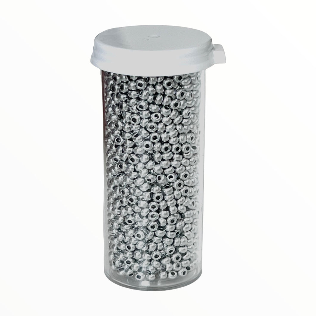 10/0 Preciosa Seed Beads Metallic Silver