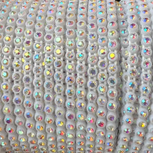 Load image into Gallery viewer, 1 Yard SS6 Plastic Rhinestone Crystal AB Banding * See other colour options
